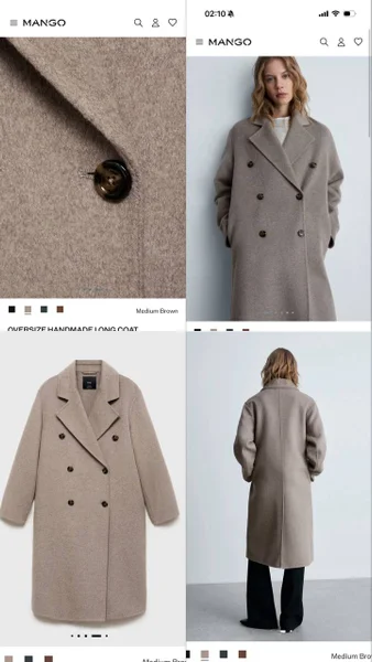 Пальто Mango оверсайз — trench coat