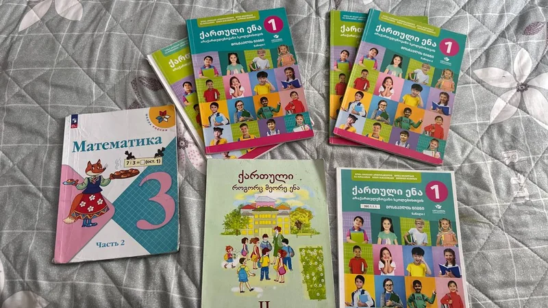 Учебник по грузинскому 2 класс — comic book, rubber eraser, packet