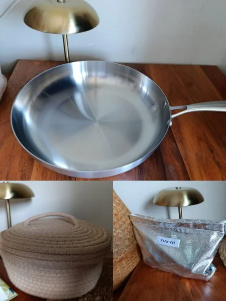 Корзина для хранения с крышкой — frying pan