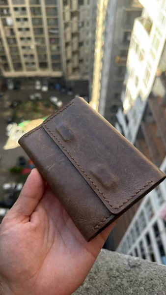Кошелек кожаный ручной работы — wallet