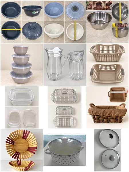 Набор из 4 мисок с крышками — plate rack