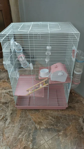 Клетка для грызунов 30x45x70 с кормом — electric fan