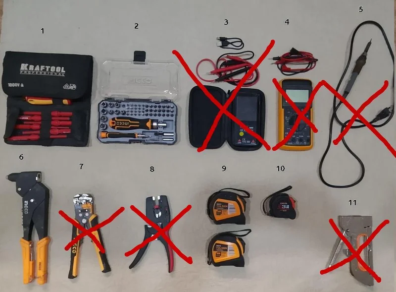 Набор диэлектрических отвёрток KRAFTOOL Professional 1000V 18 предметов — wall clock, oscilloscope, carpenter's kit