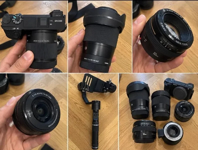 Sony A6300 + 4 объектива + Zhiyun Crane — reflex camera