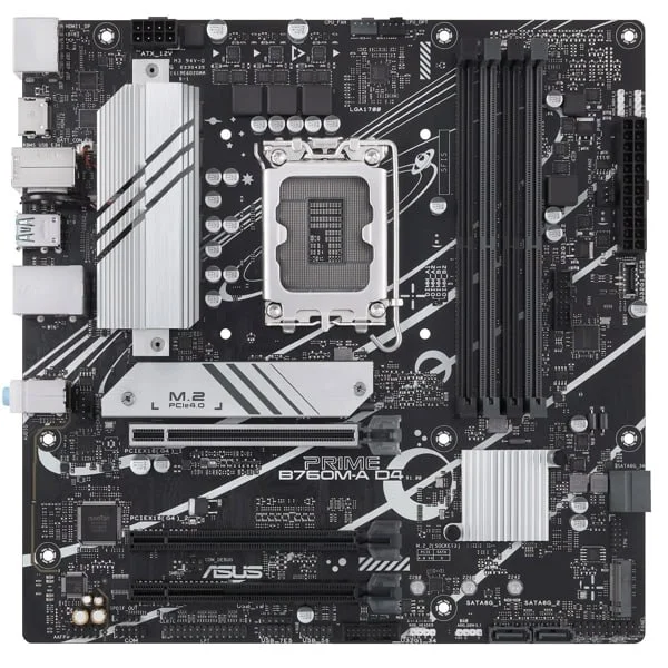 Набор комплектующих: материнская плата Asus Prime B760M-A D4 — scoreboard, street sign