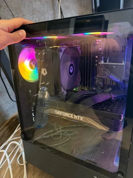 Игровой ПК (RTX 3070 / Ryzen 7 5700X / 16GB RAM) с монитором Benq Mobius — cassette