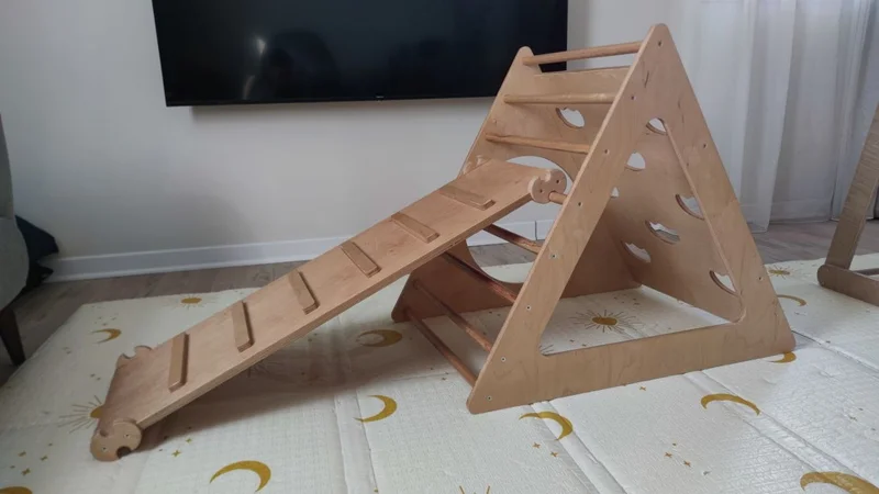 Большой треугольник Пиклера с двухсторонней горкой — folding chair, rocking chair, cradle
