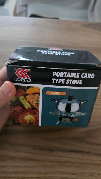 Газовая горелка — packet, can opener, Crock Pot