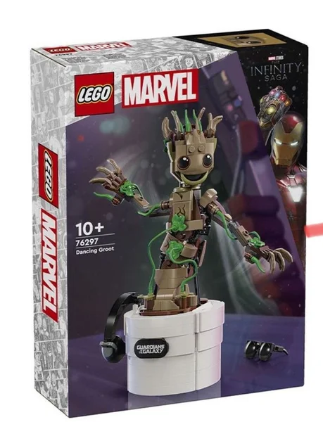 Lego Marvel Dancing Groot 76297 — comic book, soap dispenser