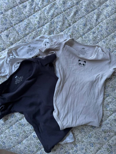 Боди H&M 86 3 штуки — diaper, jersey