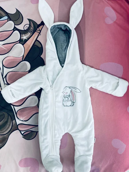 Теплый комбинезон с ушками — sweatshirt, lab coat