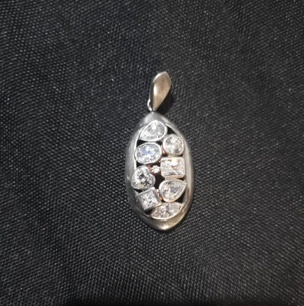 Винтажная серебряная подвеска — bolo tie, necklace