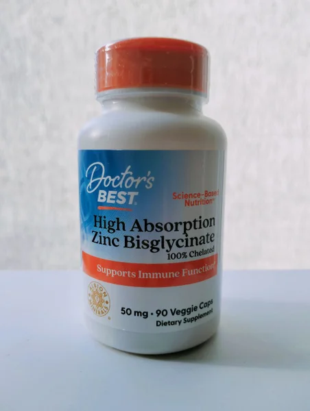 Цинк (Zinc) бисглицинат — pill bottle