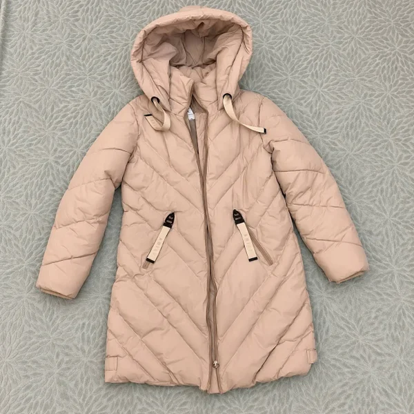 Женский удлинённый пуховик New Yorker — trench coat, bolo tie