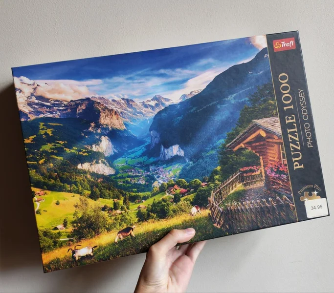 Пазл с горами, 1000 деталей — jigsaw puzzle, comic book, book jacket