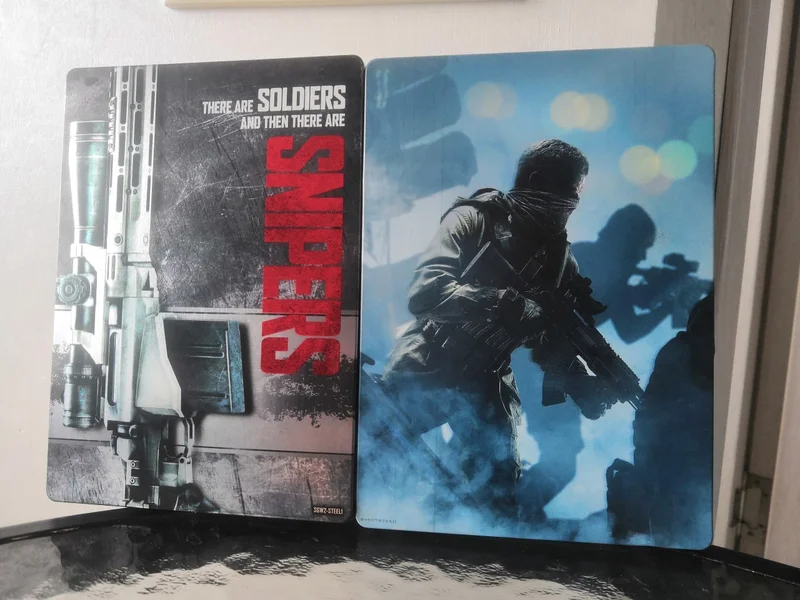 Коллекционные железные боксы для игр (Снайпер 2 + Call of Duty Ghost) — comic book, book jacket