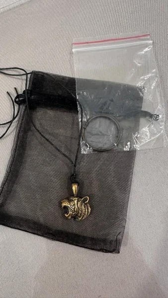Кулон/ брелок Тигр- талисман ручной работы — bolo tie, necklace