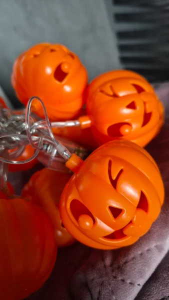 Гирлянда на Halloween — jack-o'-lantern