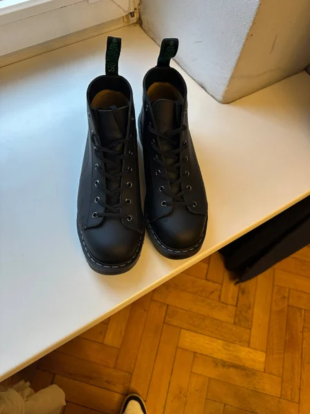 Ботинки Solovair Black Greasy 7 Eye Monkey Boot UK 8 — Loafer, shoe shop