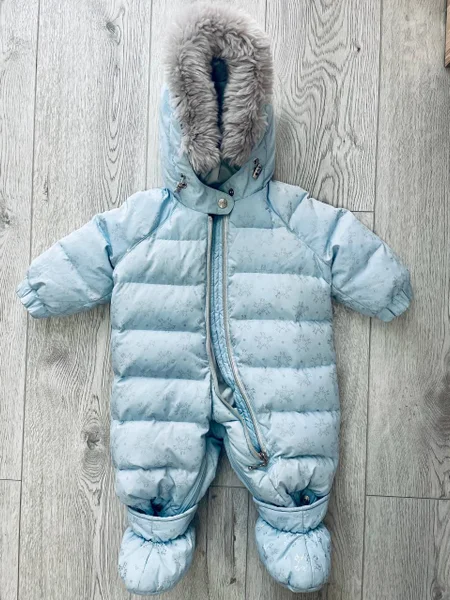 Зимний комбинезон на малыша до года — fur coat