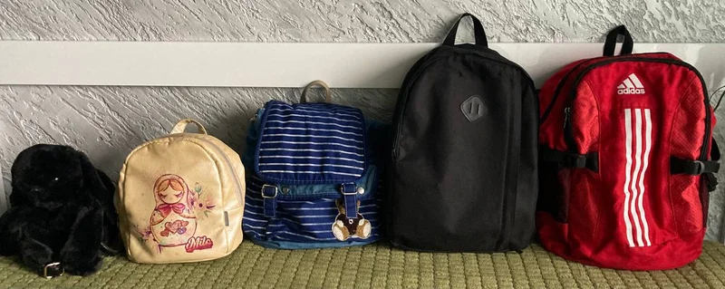 Женский синий рюкзак — backpack, bulletproof vest
