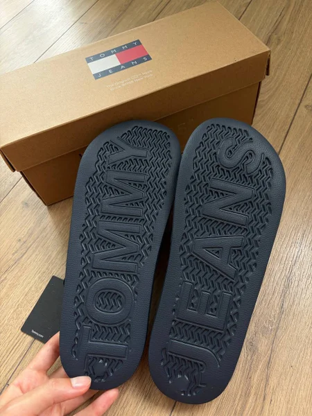 Тёмно-синие шлёпанцы Tommy Jeans — mitten, sock