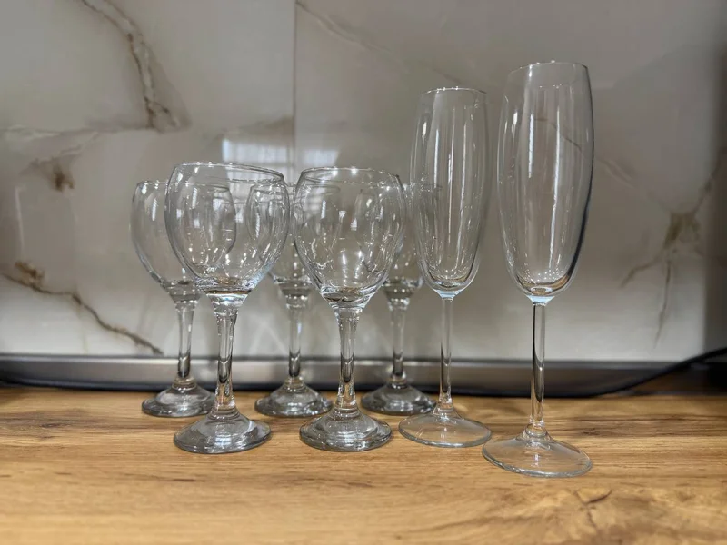 Набор бокалов для вина и шампанского 7 шт — goblet