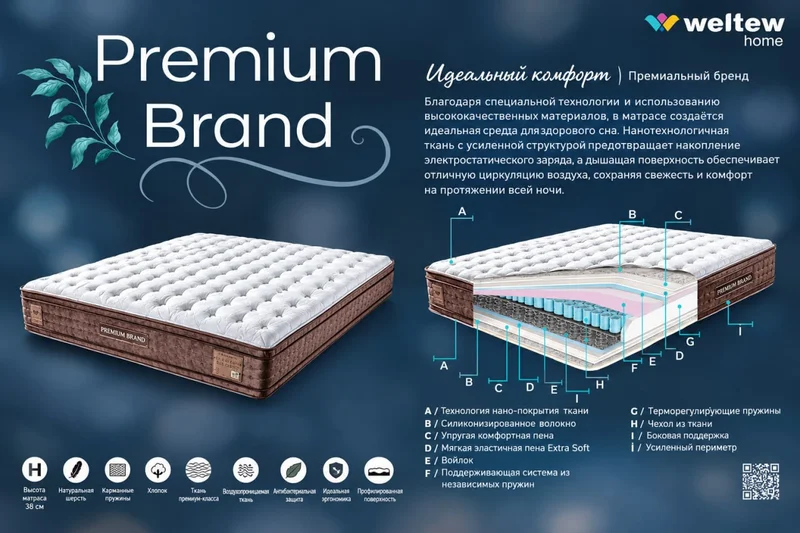 Матрас Premium Brand 35 см — book jacket