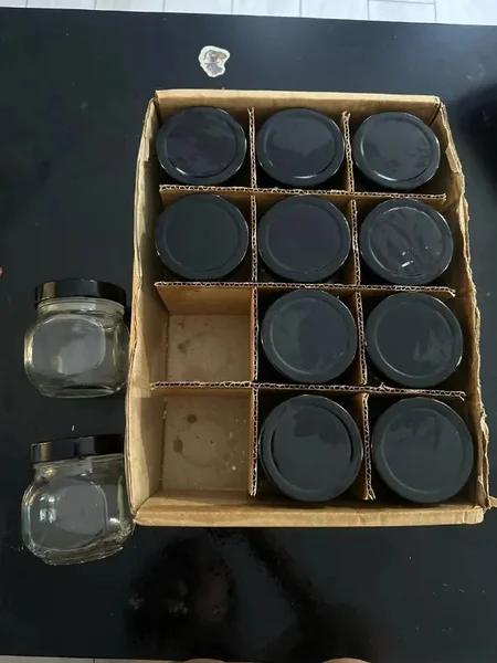 Набор баночек для специй и хранения — barrel, face powder, Petri dish