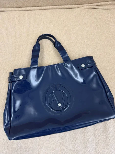 Синяя сумка Armani Jeans