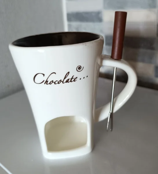 Мини фондюшница для растапливания шоколада — coffee mug, espresso, cup