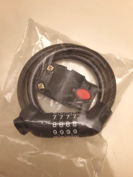 Кодовый замок для велосипеда — disk brake, oxygen mask