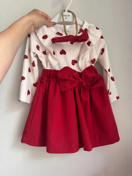 Красное платье на 12-18 месяцев — overskirt, gown
