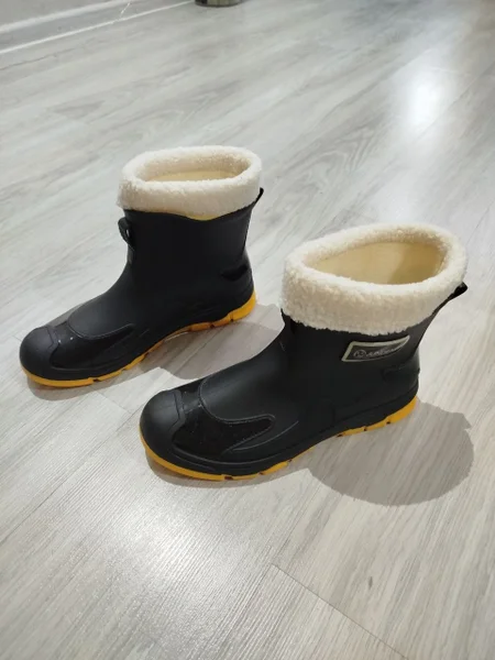 Резиновые сапоги с теплыми вкладышами, размер 41-42 — clog, Loafer, neck brace