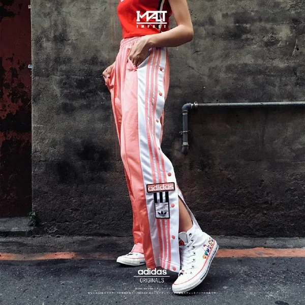 Винтажные штаны adidas с клепками — sarong, kimono, torch