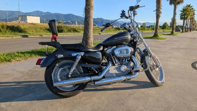 Мотоцикл Harley-Davidson Sportster 883 — moped, motor scooter, disk brake