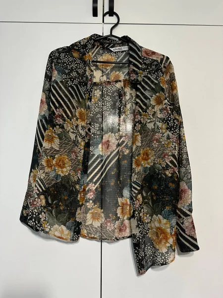 Блузка Zara — sarong, poncho, fur coat