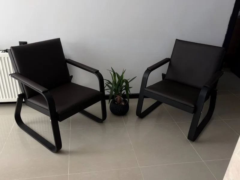 Мягкие кресла для офиса или дома, экокожа, 2 шт — dining table