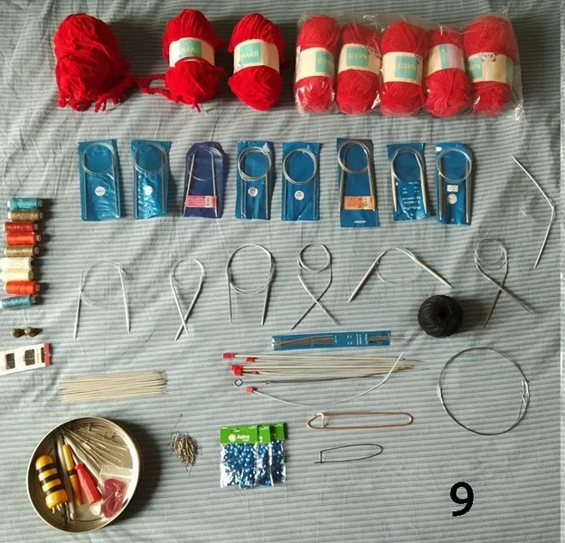 Набор для вязания — carpenter's kit, rubber eraser, screwdriver