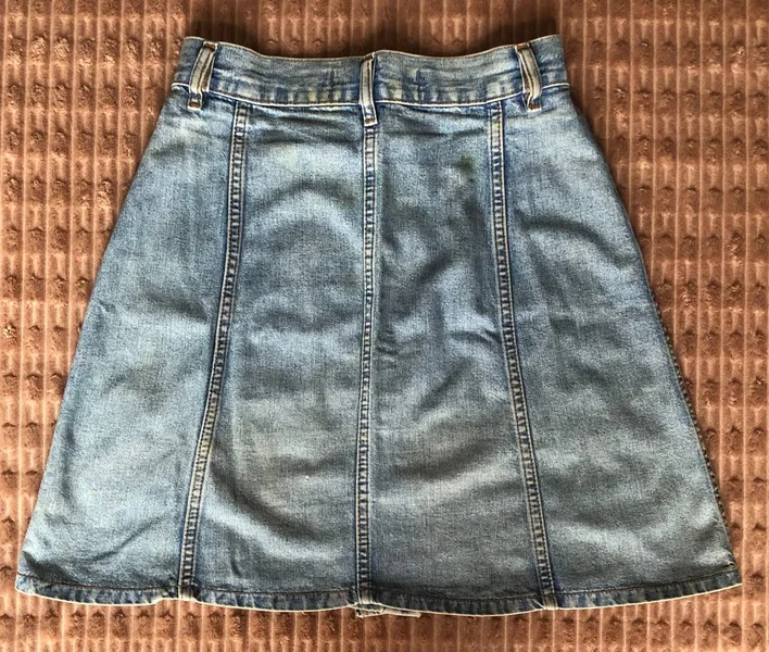 Белая юбка чистый лён — jean, miniskirt