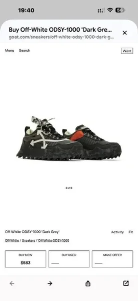 Кроссовки Off-White Odsy-1000