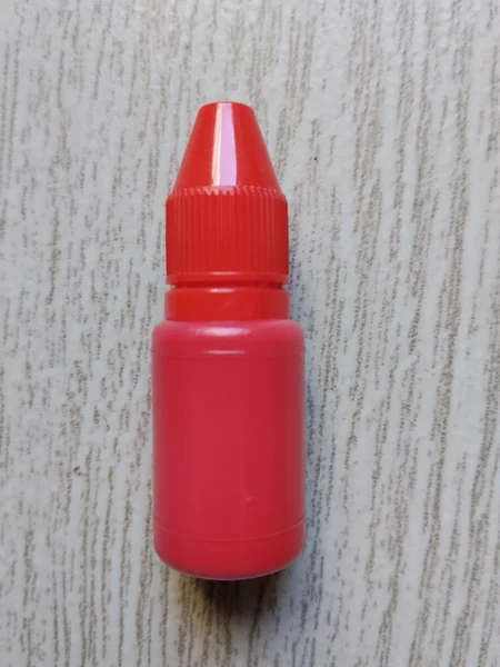 Чернила красного цвета для штампиков — nipple, water bottle