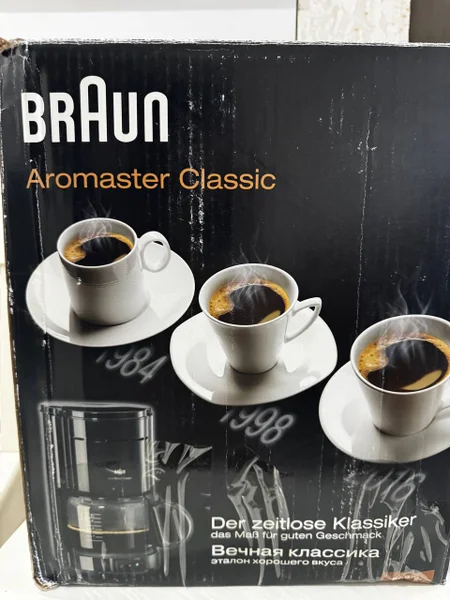 Кофеварка Braun Aromaster Classic — espresso, coffeepot, cup