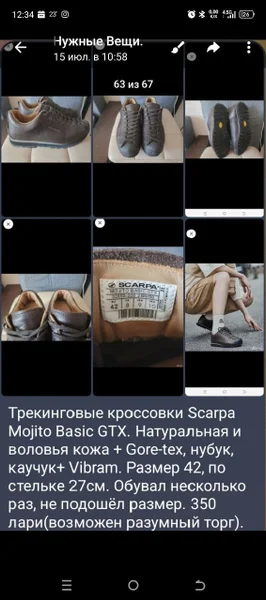 Трекинговые кроссовки Scarpa Mojito Basic GTX — face powder, espresso