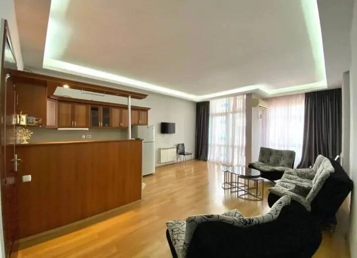 Квартира 1+1, 65 м² — home theater, shoji, sliding door