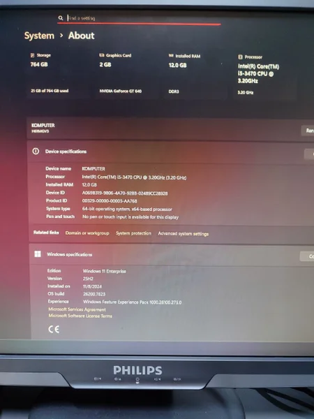 Компьютер в сборе с монитором 27" Philips