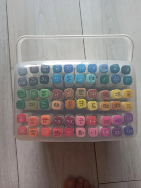 Фломастеры, 60 цветов — typewriter keyboard