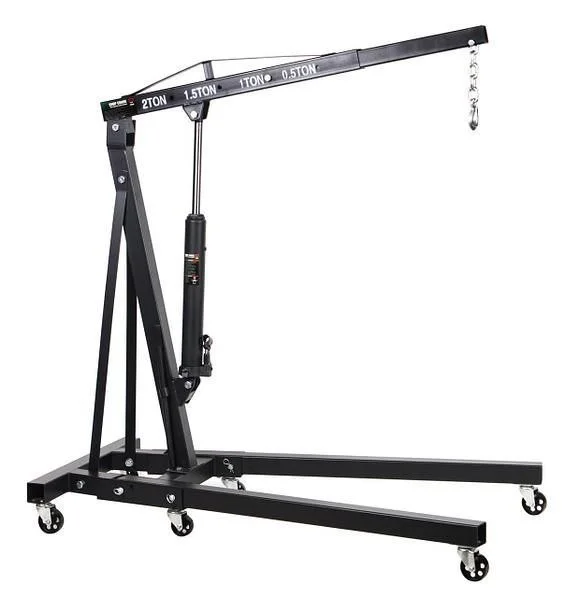Гидравлический гаражный кран 2.5 т с креплением — crane, tripod, parallel bars