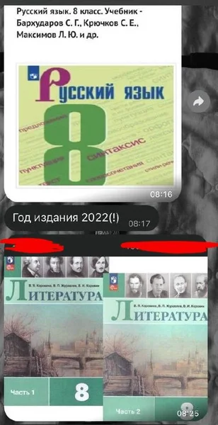 Учебники для 8 класса по литературе и русскому языку — web site