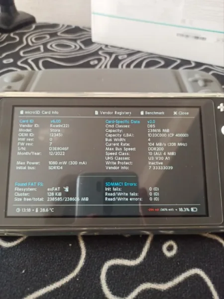 MicroSD 256 Гб — screen